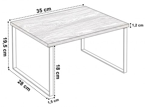 Półka bambusowa kuchenna GINGER MAX rustic