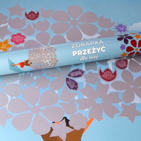 Zdrapka Przeżyć dla Niej plakat do zdrapywania