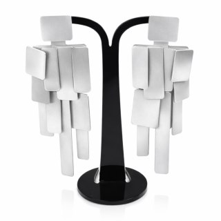 Abstrakcyjne kolczyki (P25/WIO/07AG MAT)