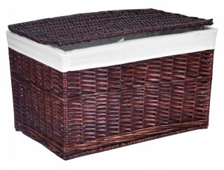 Kufer wiklinowy 105L 66x40x40 cm brązowy