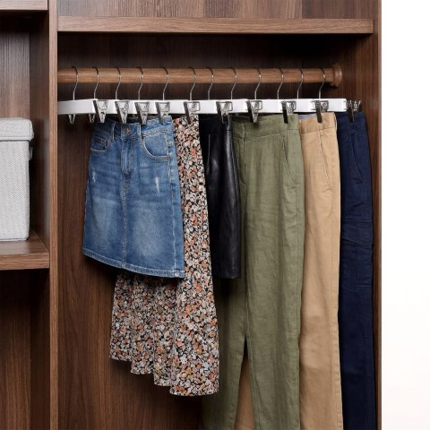 Wieszak drewniany na spódnice 1 sztuka biały