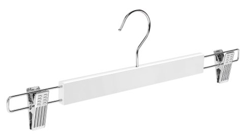 Wieszak drewniany na spódnice 1 sztuka biały