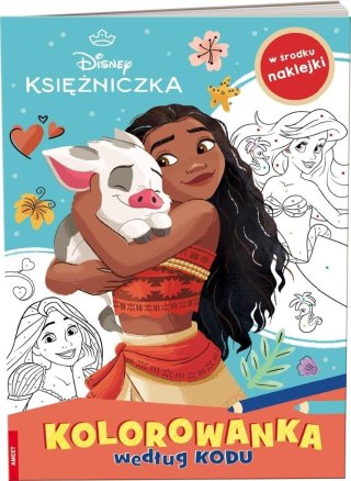 Disney Księżniczka. Kolorowanka według kodu