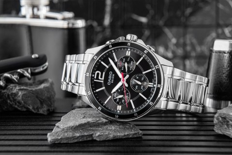 Zegarek Męski Casio MTP-1374D-1AVDF + BOX Zegarek Męski Casio MTP-1374D-1AVDF + BOX