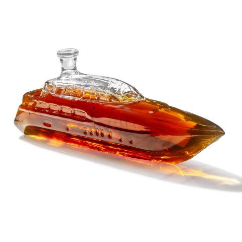 Karafka Jacht - szklana karafka do whisky 1L - prezent dla mężczyzny