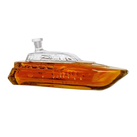Karafka Jacht - szklana karafka do whisky 1L - prezent dla mężczyzny