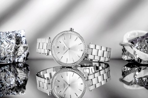 Zegarek Damski Giewont Sapphire Srebrny GW9890-B1