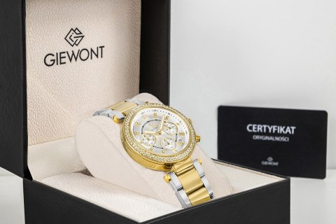 Zegarek Damski Giewont Sapphire Złoto Srebrny GW3380-B4