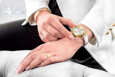 Zegarek Damski Giewont Sapphire Złoto Srebrny GW9890-A2