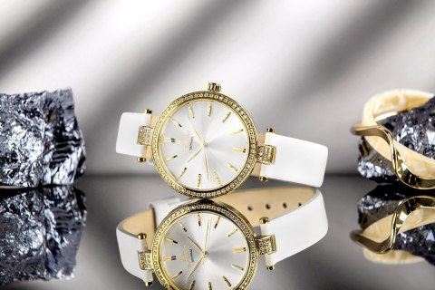 Zegarek Damski Giewont Sapphire Złoto Srebrny GW9890-A2