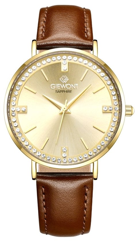 Zegarek Damski Giewont Sapphire Złoty GW5390-A3