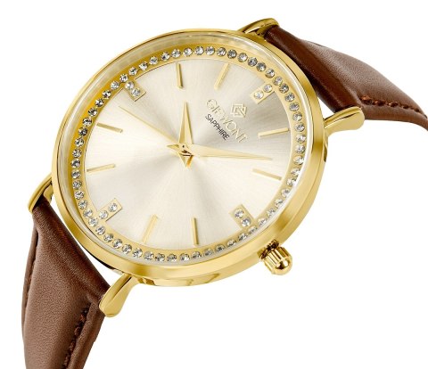 Zegarek Damski Giewont Sapphire Złoty GW5390-A3
