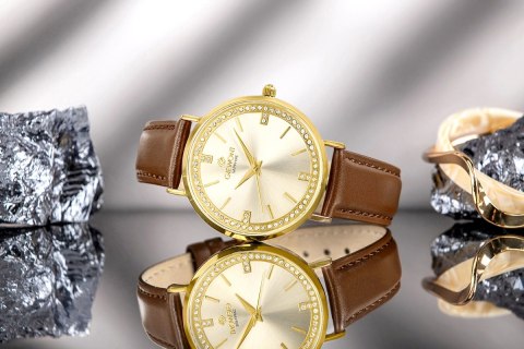 Zegarek Damski Giewont Sapphire Złoty GW5390-A3