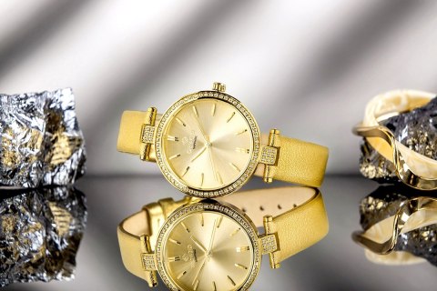 Zegarek Damski Giewont Sapphire Złoty GW9890-A3