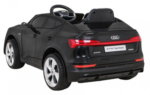 Audi E-Tron Sportback dla dzieci Czarny + Pilot + Napęd 4x4 + Wolny Start + Radio MP3 + LED