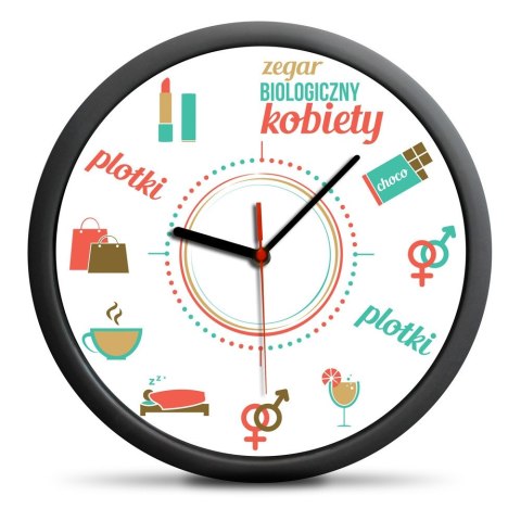 Zegar Biologiczny Kobiety ścienny na ścianę cichy Zegar Biologiczny Kobiety ścienny na ścianę cichy
