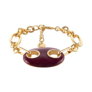 Bransoletka z malowanym owalnym elementem (B25/LAT/135AU)