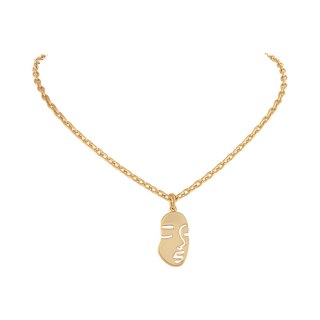Łańcuszek z zawieszką w kształcie twarzy (C25/JES/59AU)