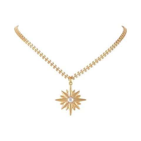 Naszyjnik z gwiazdką zdobioną kryształem Preciosa (C25/JES/168AU)