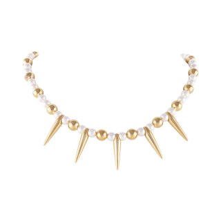 Naszyjnik z pereł i złotych kuleczek Aria Princess Collection (C25/NUT/15AU)