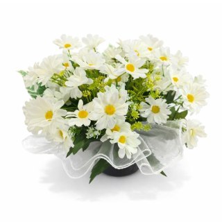 Stroik na cmentarz dekoracja grobu kompozycja sztuczne kwiaty