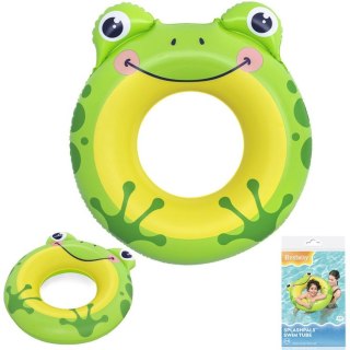 Bestway Dmuchane koło do pływania dla dzieci 60kg ŻABA 85x76cm 36351