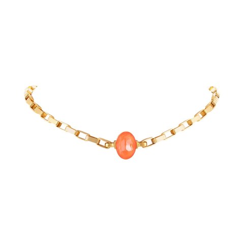 Naszyjnik z średnim, owalnym kryształkiem Primero (C25/JES/184AU)