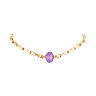 Naszyjnik z średnim, owalnym kryształkiem Primero (C25/JES/184AU)