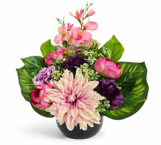 Stroik na cmentarz dekoracja na grób pomnik miska z obciążeniem