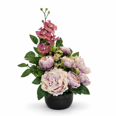 Strok na cmentarz kompozycja kwiatowa miska rękodzieło