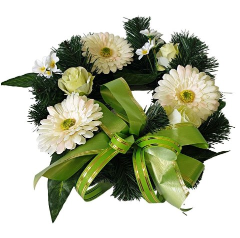 DEKORACJA GROBU WIĄZANKA WIANEK STROIK NA CMENTARZ