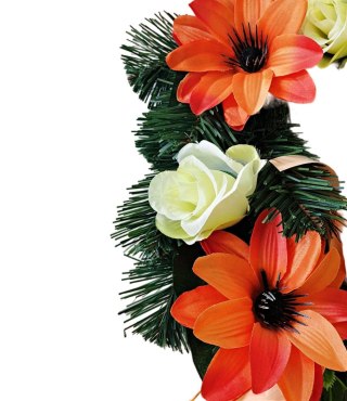 DEKORACJA GROBU WIĄZANKA WIANEK STROIK NA CMENTARZ