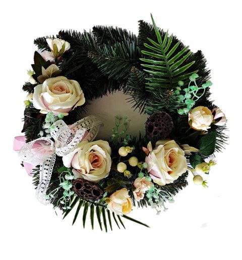 DEKORACJA GROBU WIĄZANKA WIANEK STROIK NA CMENTARZ