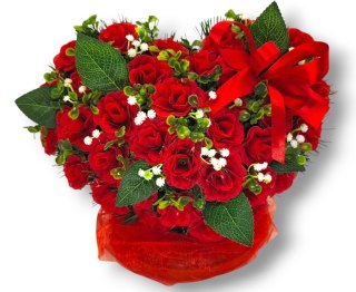 Stroik pięknych sztuchnych kwiatów na cmentarz grób Wszystkich Świętych