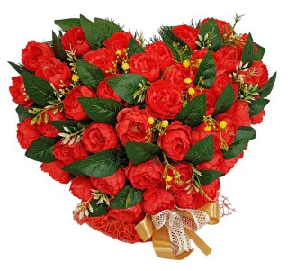 Stroik pięknych sztuchnych kwiatów na cmentarz grób Wszystkich Świętych