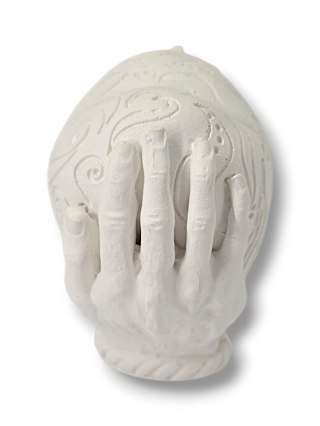 GIPSOWA FIGURKA SERCE W DŁONIACH DO MALOWANIA FARBKAMI NA ZAJĘCIA PLASTYCZNE DLA DZIECI