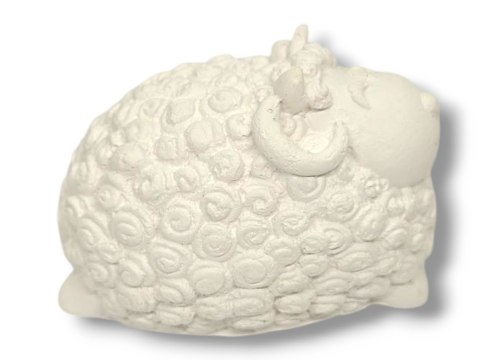 GIPSOWY BARANEK DO MALOWANIA FARBKAMI DO KOSZYKA NA ZAJĘCIA PLASTYCZNE DLA DZIECI