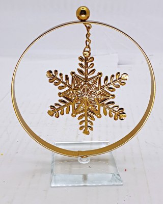 METALOWA DEKORACJA ŚWIĄTECZNA GWIAZDKA ŚNIEŻYNKA BOŻE NARODZENIE