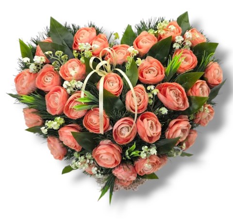 Stroik pięknych sztuchnych kwiatów na cmentarz grób Wszystkich Świętych