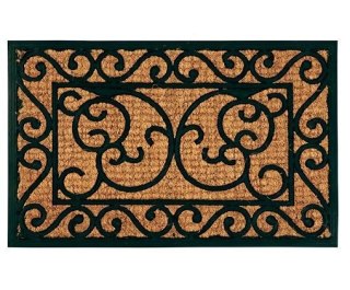 WYCIERACZKA GUMOWA KOKOSOWA ZEWNĘTRZNA POD DRZWI PROSTOKĄTNA