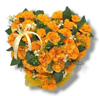 Stroik pięknych sztuchnych kwiatów na cmentarz grób Wszystkich Świętych