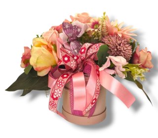 FLOWERBOX KWIATY W PUDEŁKU PREZENT NA DZIEŃ MATKI URODZINY IMIENINY