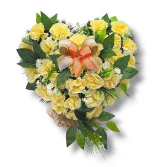 Stroik pięknych sztuchnych kwiatów na cmentarz grób Wszystkich Świętych