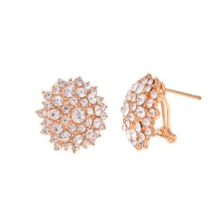 Kolczyki jeżyki z cyrkoniami