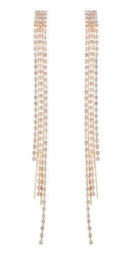 Kolczyki, sztyfty, długie, opadające cyrkonie 8