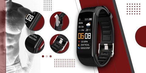 Smartwatch GIEWONT Czarno Biały 2 Paski GW200-2