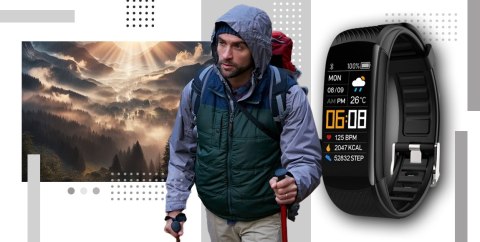 Smartwatch GIEWONT Czarno Biały 2 Paski GW200-2