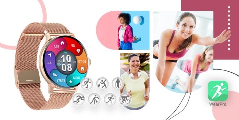 Smartwatch Damski GIEWONT Różowe Złoto GW330-1