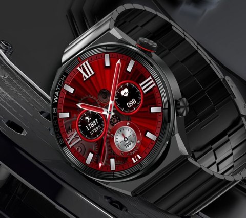 Smartwatch Rubicon RNCE99 Black Metal + Silicon SMARUB194