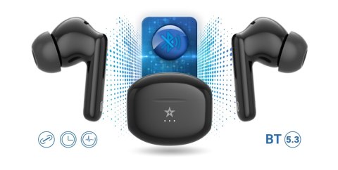 Słuchawki bezprzewodowe GIEWONT RealSound PRO ANC ENC GWS800-1 Czarne